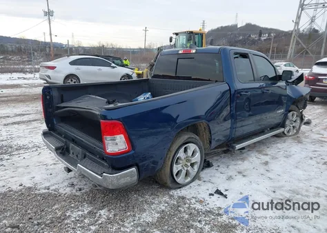 2021 Ram 1500 Big Horn 4X4 6'4 Box из США, поврежденный, VIN 1C6SRFBT7MN799350